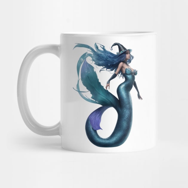 Mermaid Dark Fairy of the Merfolk Sea by MGRCLimon